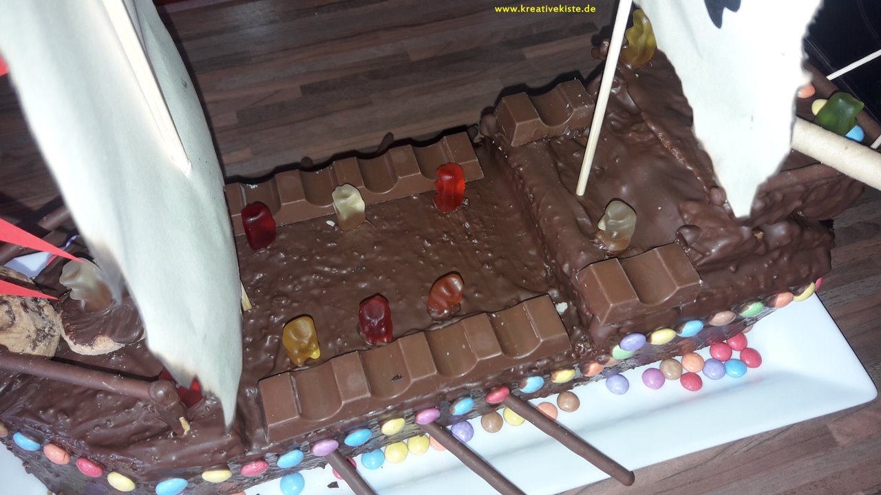 2 Piratengeburtstag Piratenschiff Kuchen Torte selber backen