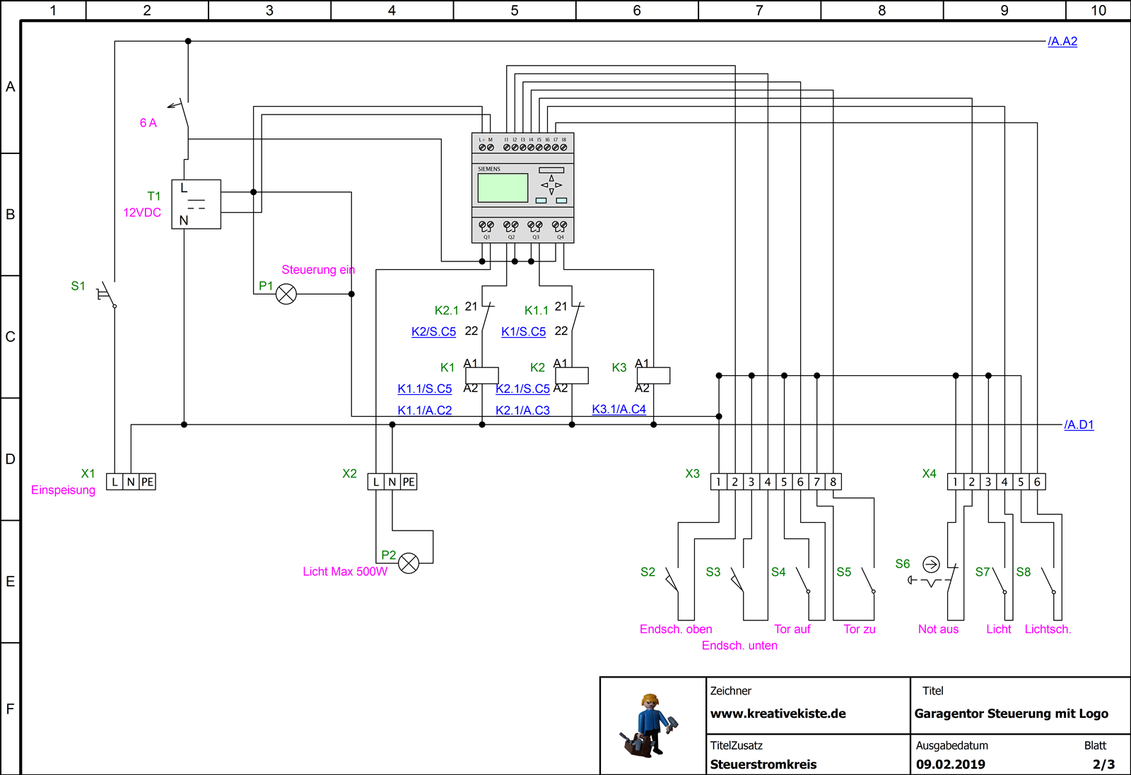 Schaltplan Not Aus - Wiring Diagram