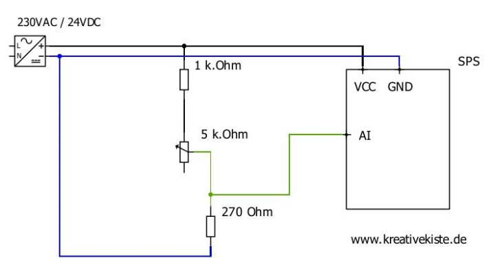 4 20ma Generator mit Potentiometer als Eingangssimulator 4