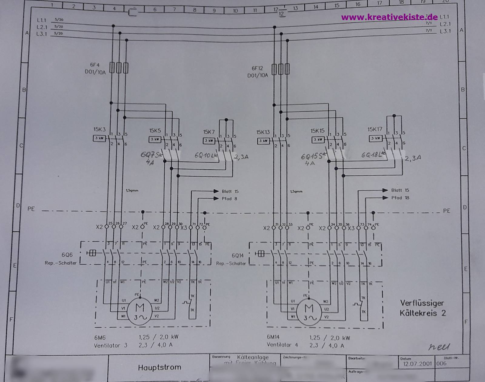 stern dreieck schaltung lueftermotor