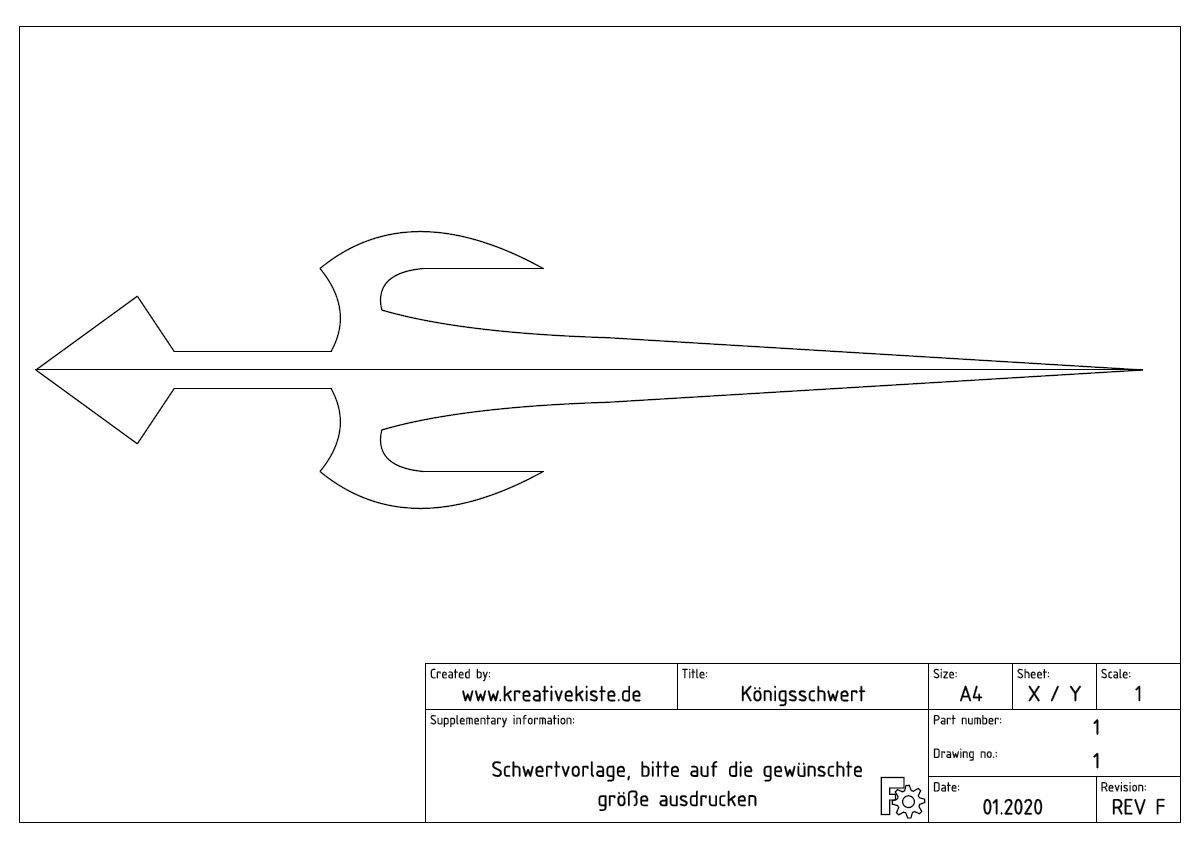 holzschwert vorlage zum ausdrucken